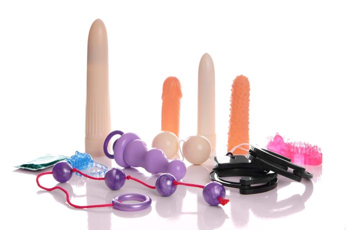 selection of vibrators and sex toys