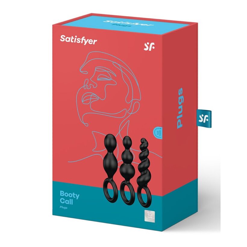 Satisfyer Booty Call Set Of 3 Black Anal Plugs - Image 4