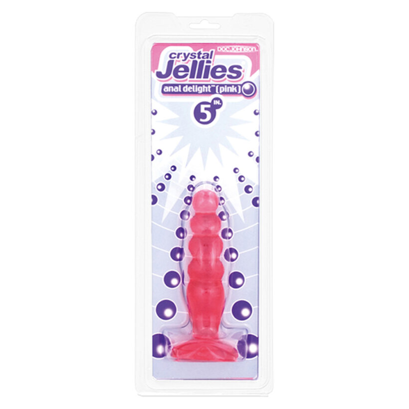 Crystal Jellies Anal Delight Butt Plug Pink - Image 2