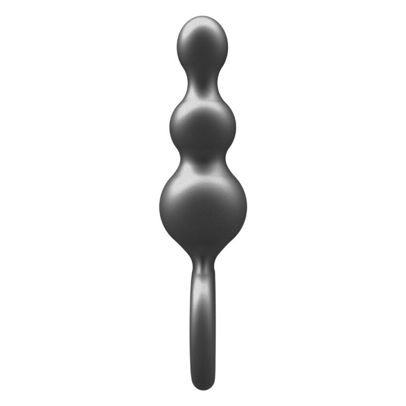 ToyJoy Buttocks The Stuffer 3 Balls Metallic Silicone Plug - Image 3