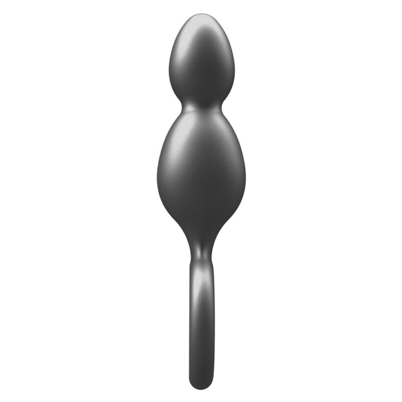 ToyJoy Buttocks The Plugger 2 Balls Metallic Silicone Plug - Image 3