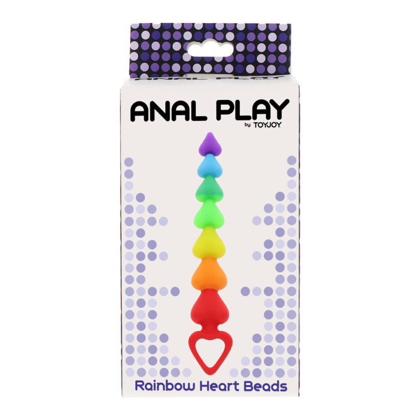 ToyJoy Rainbow Heart Anal Beads - Image 4