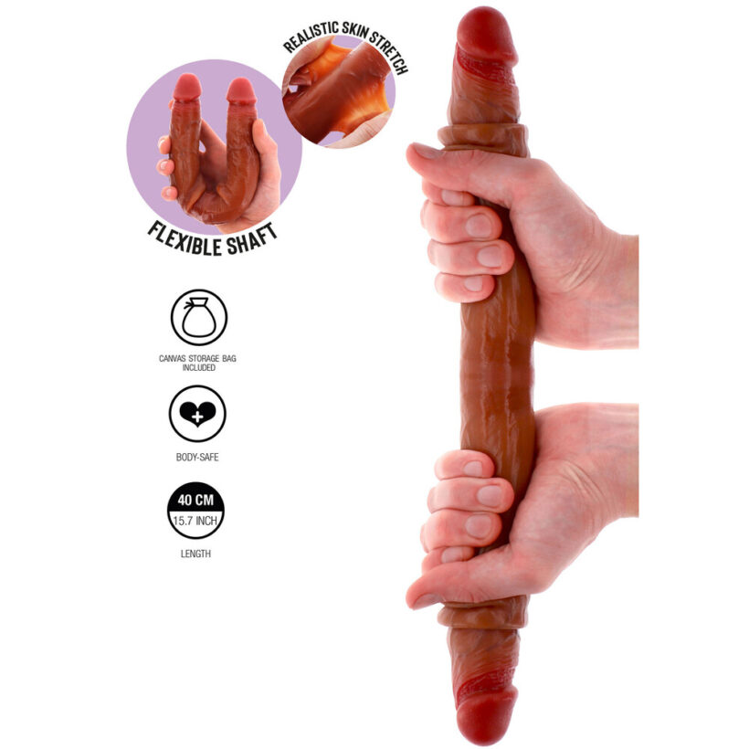 ToyJoy Silicone Foreskin Double Dong 15.7 Inches - Image 4