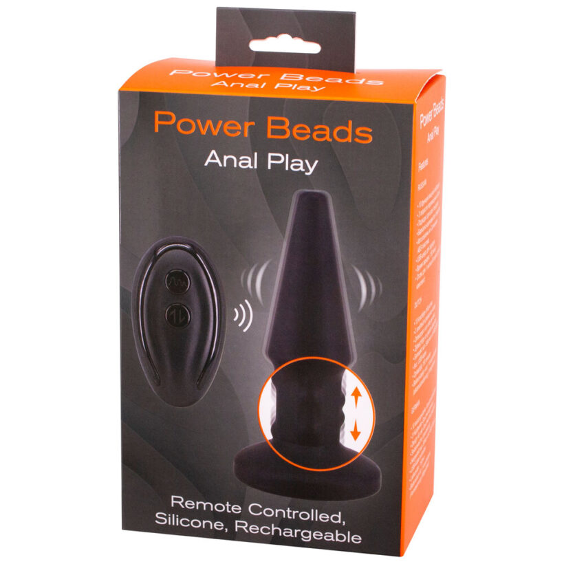 Power Beads Anal Play Rimming And Vibrating Butt Plug - Image 2