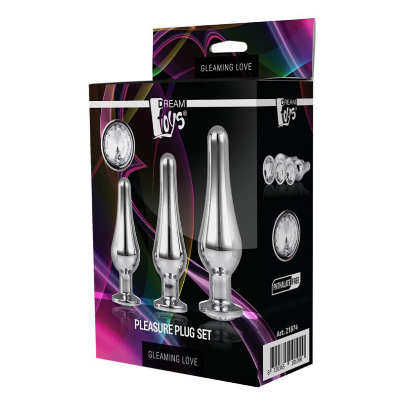 Gleaming Butt Plug Set Silver - Image 4