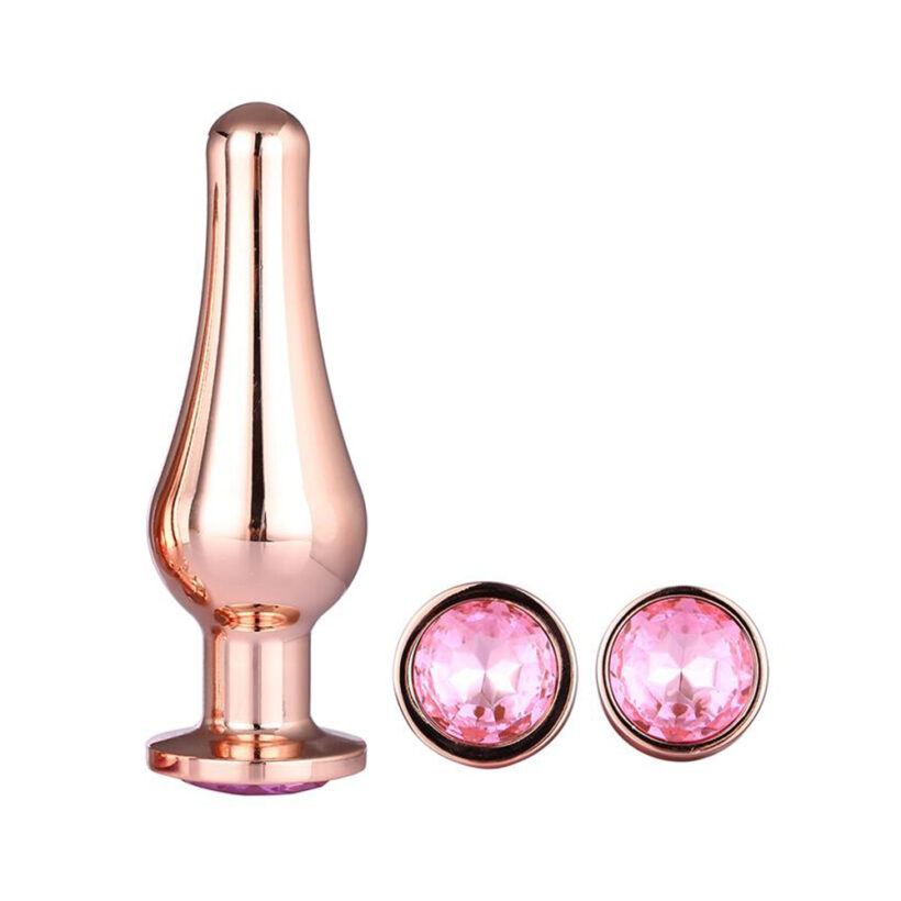 Gleaming Butt Plug Set Rose Gold - Image 2