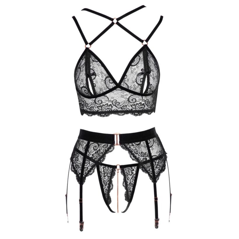 Abierta Fina Lacey Open Suspender Set - Image 3