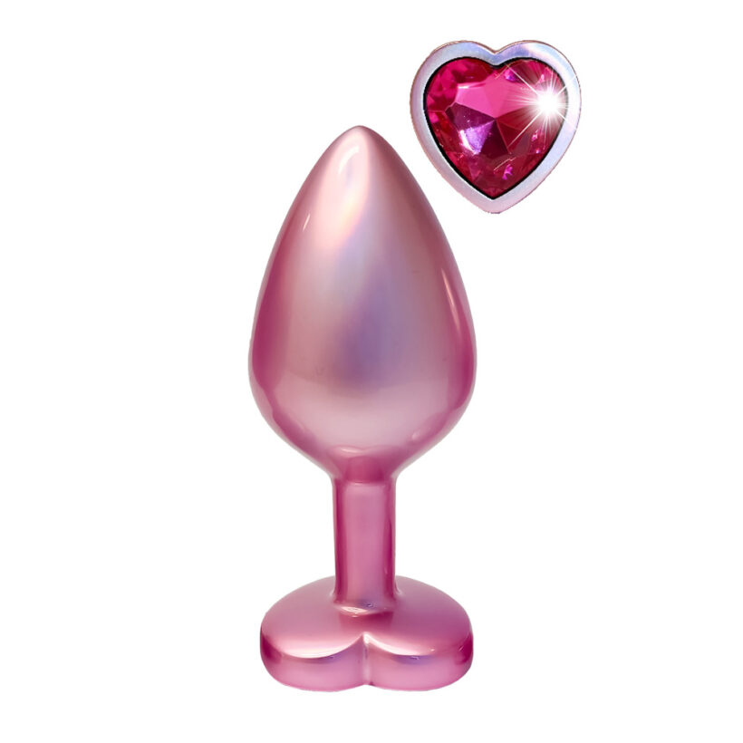 Gleaming Love Pearl Pink Butt Plug Medium - Image 2