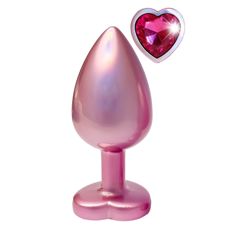 Gleaming Love Pearl Pink Butt Plug Large - Image 2