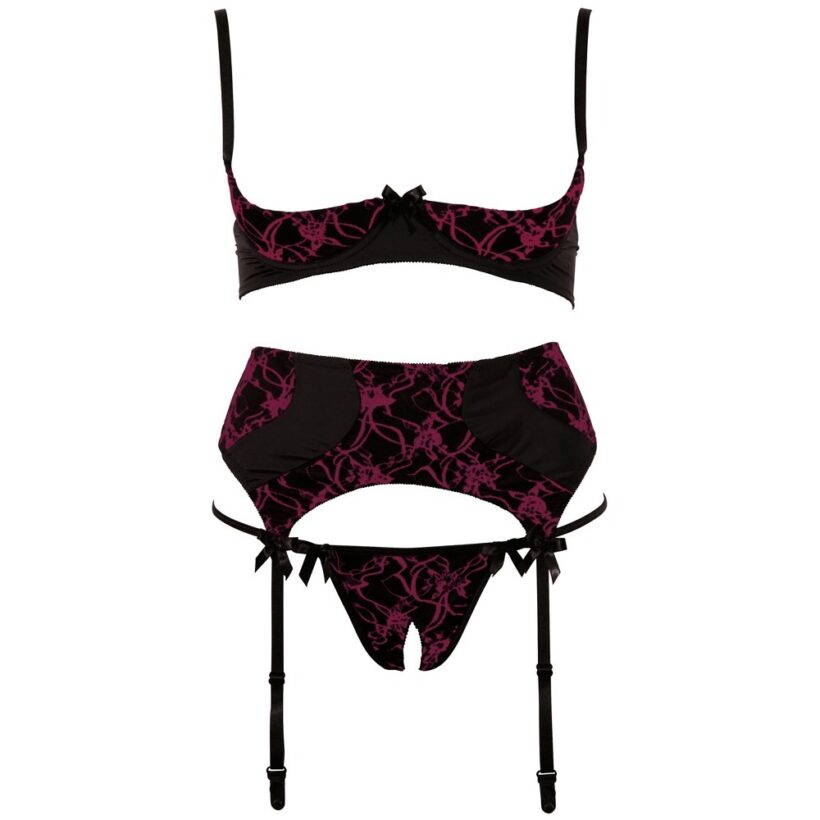 Cottelli Cupless and Crotchless Bra Set - Image 3