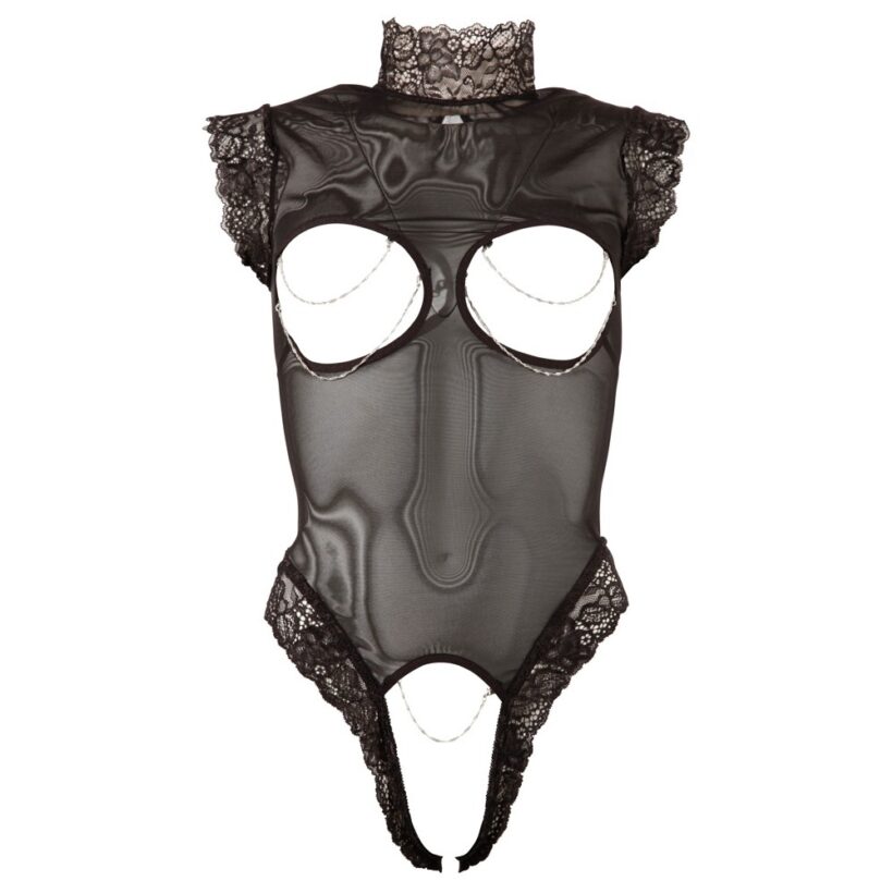 Cottelli Cupless and Crotchless sheer Body - Image 3