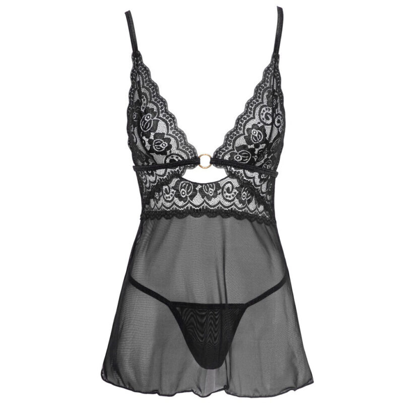 Cottelli Backless Babydoll With Thong - Image 3
