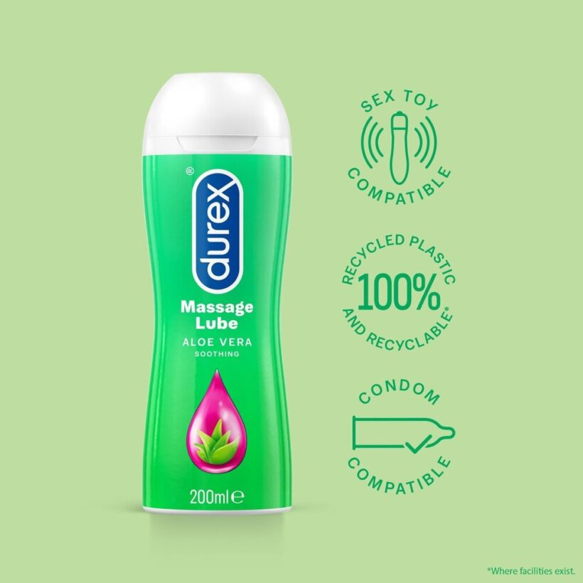 Durex Massage Lube Aloe Vera Soothing 200ml - Image 2