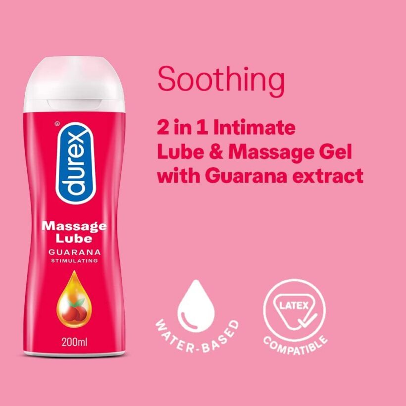 Durex Massage Lube Guarana Stimulating 200ml - Image 2