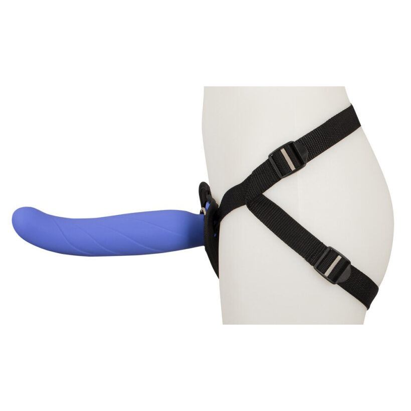 Remote Controlled Vibrating Strap On Purple - Image 2