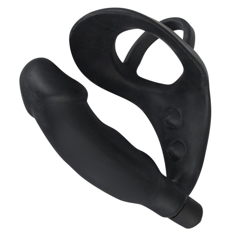 Black Velvets Cock Ring And Vibrating Anal Plug - Image 3