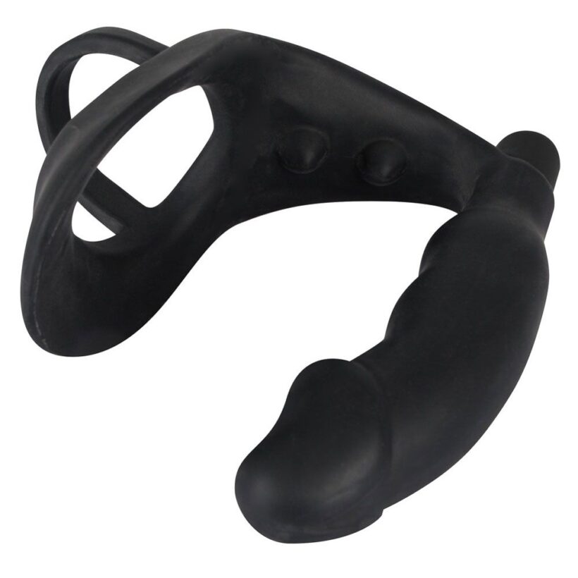 Black Velvets Cock Ring And Vibrating Anal Plug - Image 4