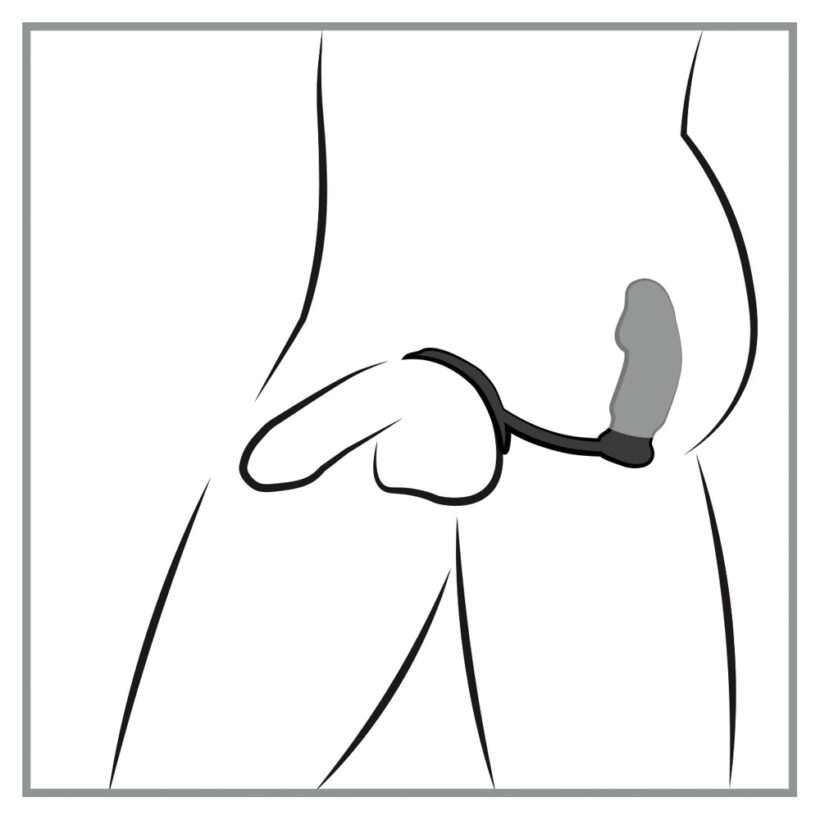 Black Velvets Vibrating Anal Plug And Cock Ring - Image 3