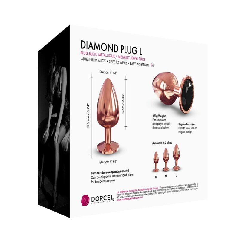 Dorcel Diamond Butt Plug Rose Gold Large - Image 4