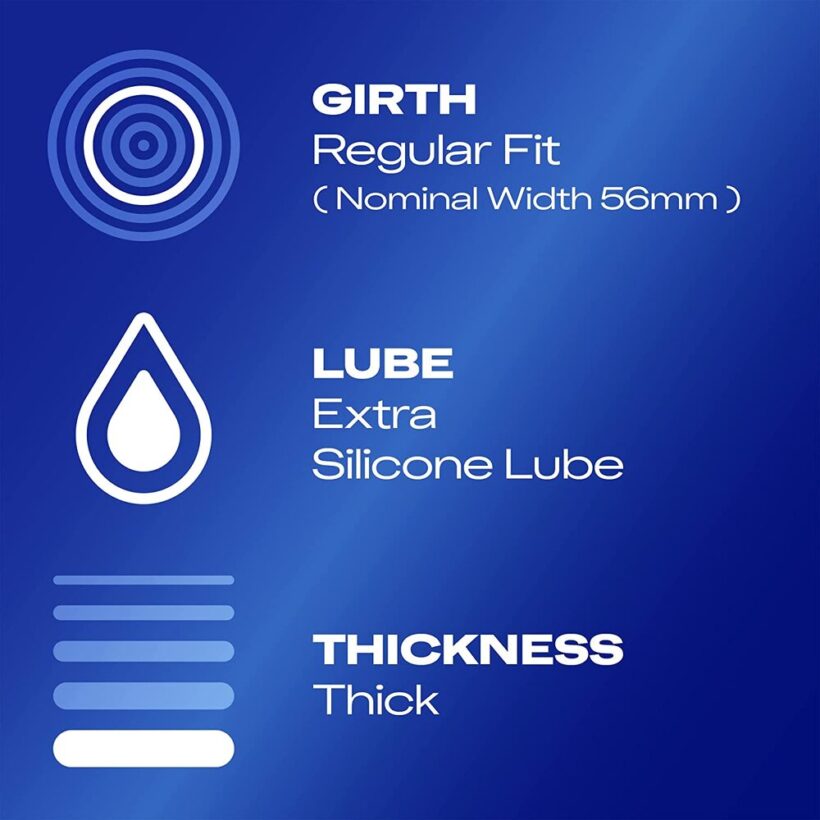 Durex Extra Safe Regular Fit Condoms 12 Pack - Image 4