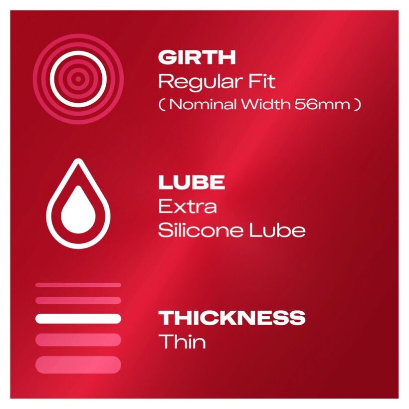 Durex Thin Feel Regular Fit Condoms 6 Pack - Image 3