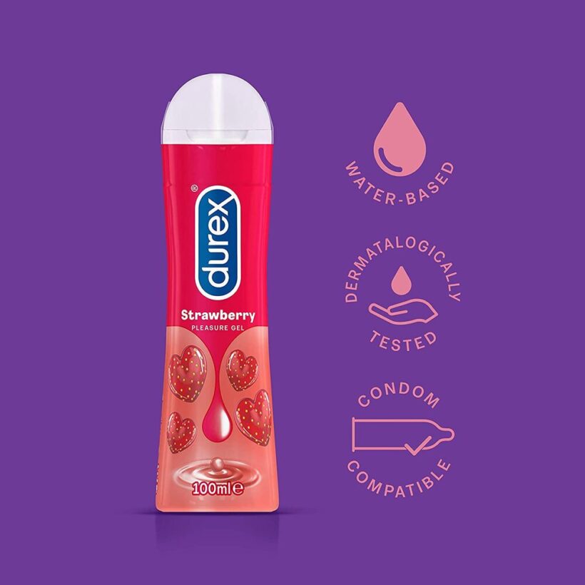 Durex Strawberry Gel Lubricant 100ml - Image 2