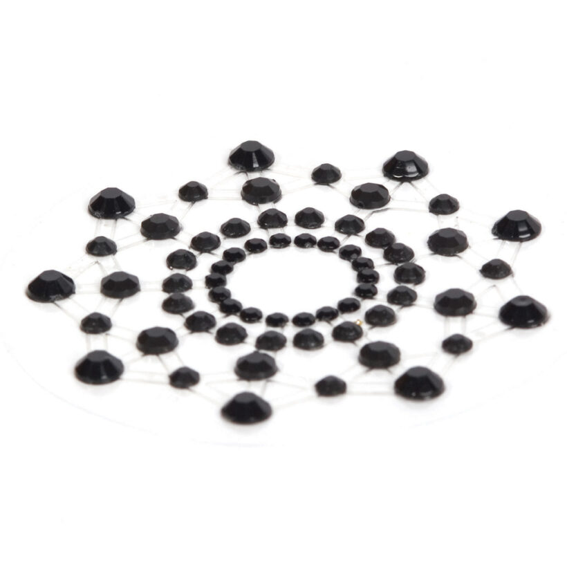 Bijoux Indiscrets Mimi Rhinestone Pasties Black - Image 3