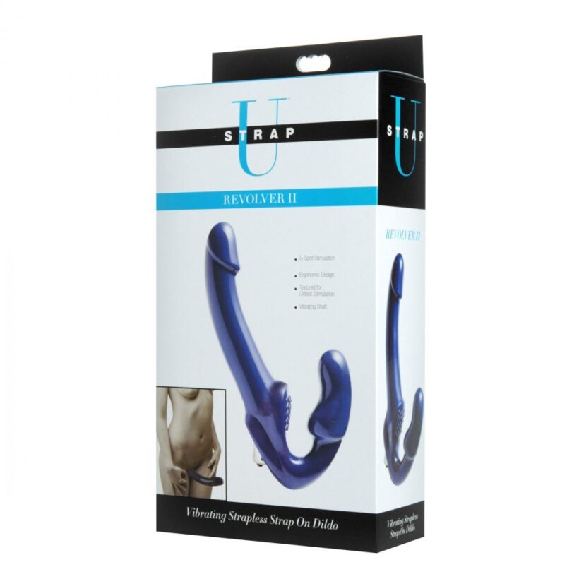 XR Revolver II Vibrating Strapless Strap On Dildo - Image 4