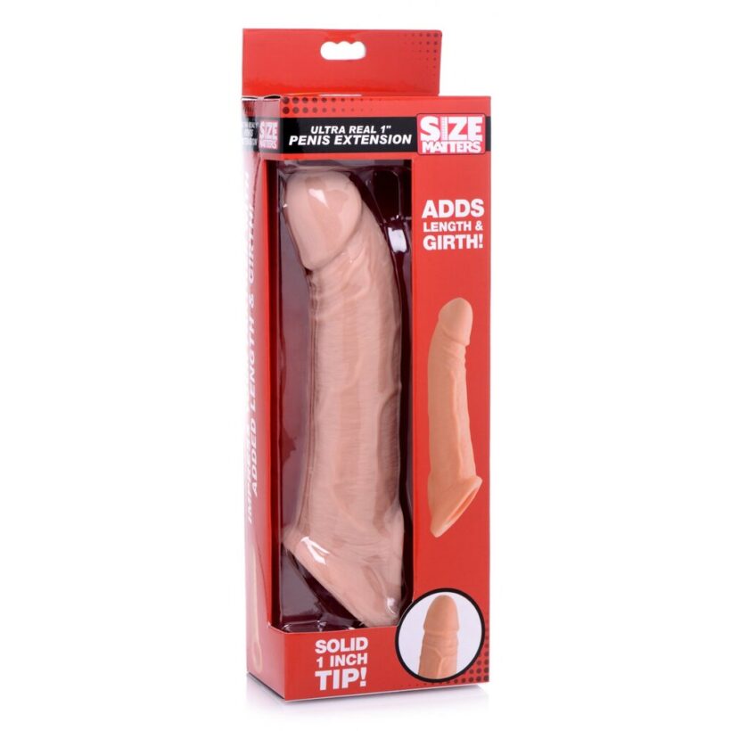 Size Matters Ultra Real 1 Inch Solid Tip Penis Extension - Image 4