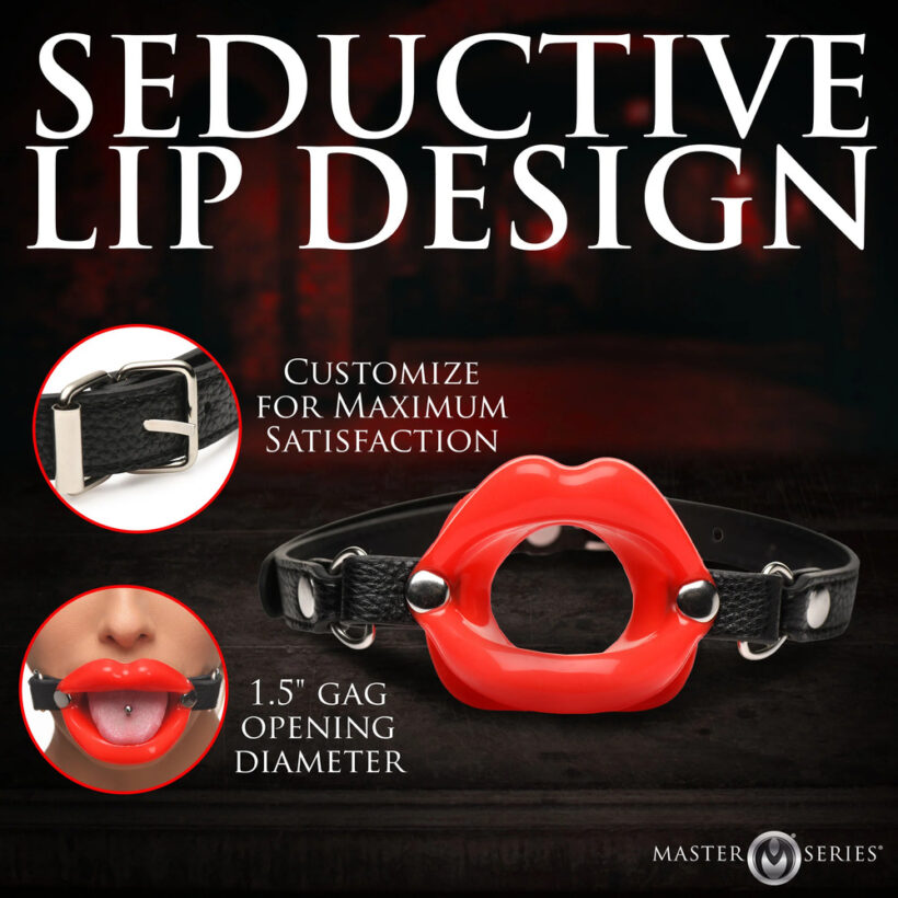 Juicy Lips Silicone Open Mouth Gag - Image 4