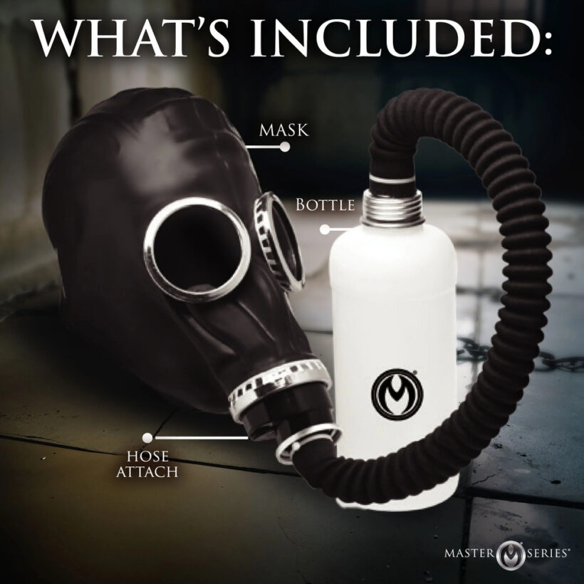 Master Series Dark Inhaler Gas Mask with Bottle - Image 4