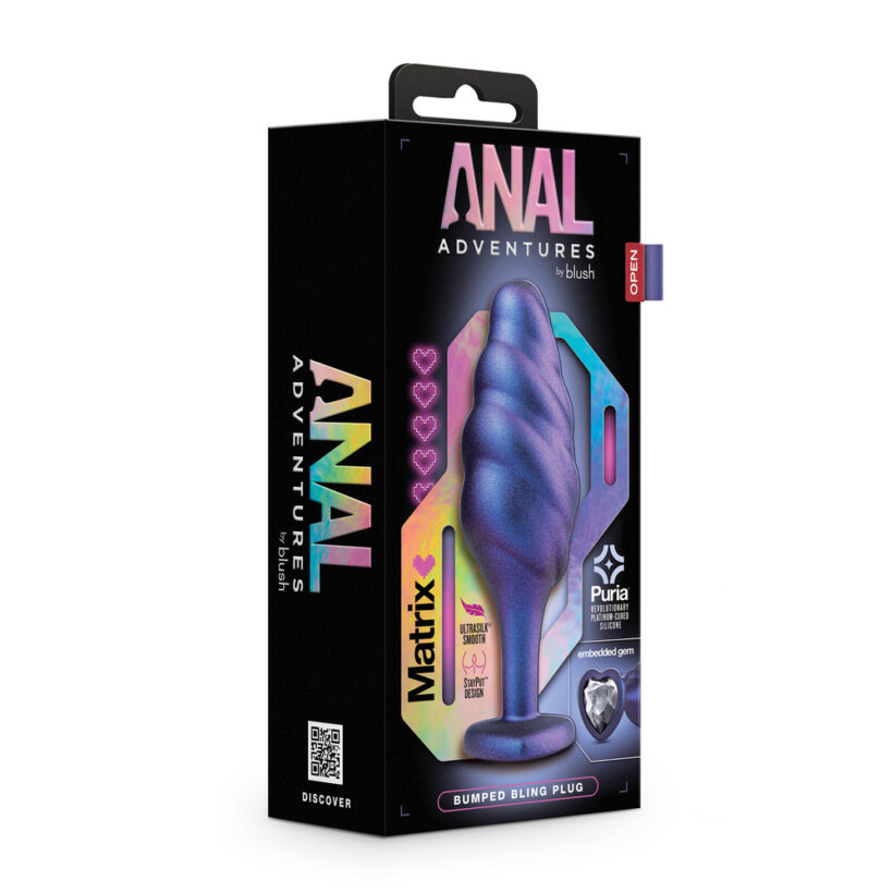 Anal Adventures Matrix Bumped Bling Butt Plug - Image 4