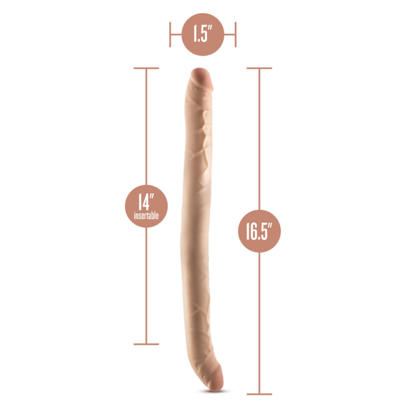 Dr Skin Posable Double Dong 16.5 Inches - Image 3