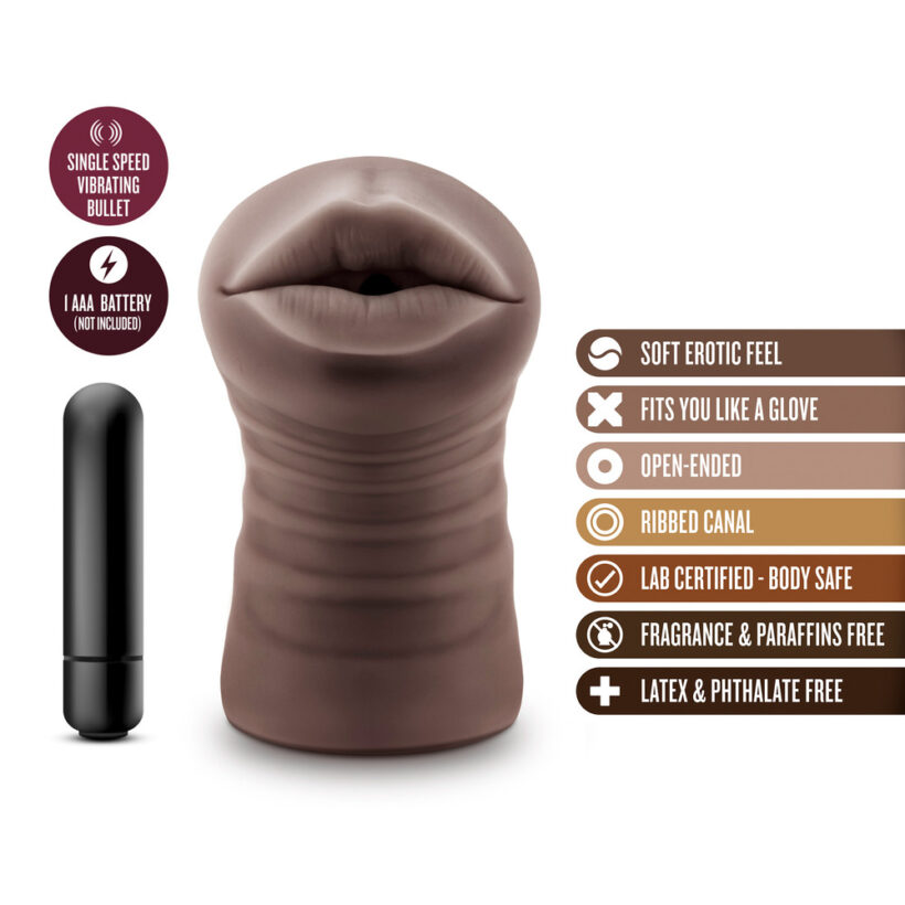 Hot Chocolate Heather Mouth Vibrating Masturbator - Image 2