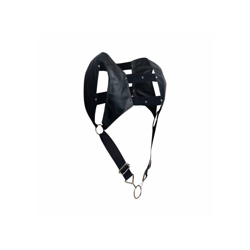 Male Basics Dngeon Crop Top Cock Ring Harness - Image 4