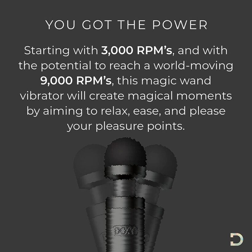 Doxy Die Cast 3 Rechargeable Wand Matte Black - Image 2