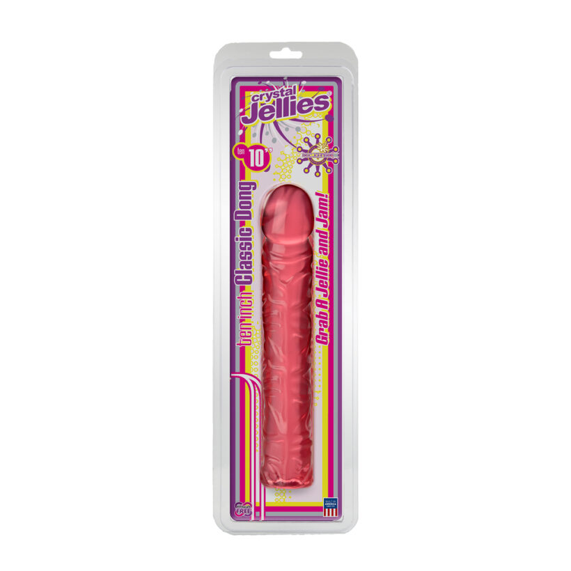 Classic 10 Inch Pink Jelly Dong - Image 2