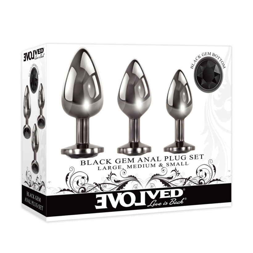 Evolved Black Gem Anal Plug Set - Image 4