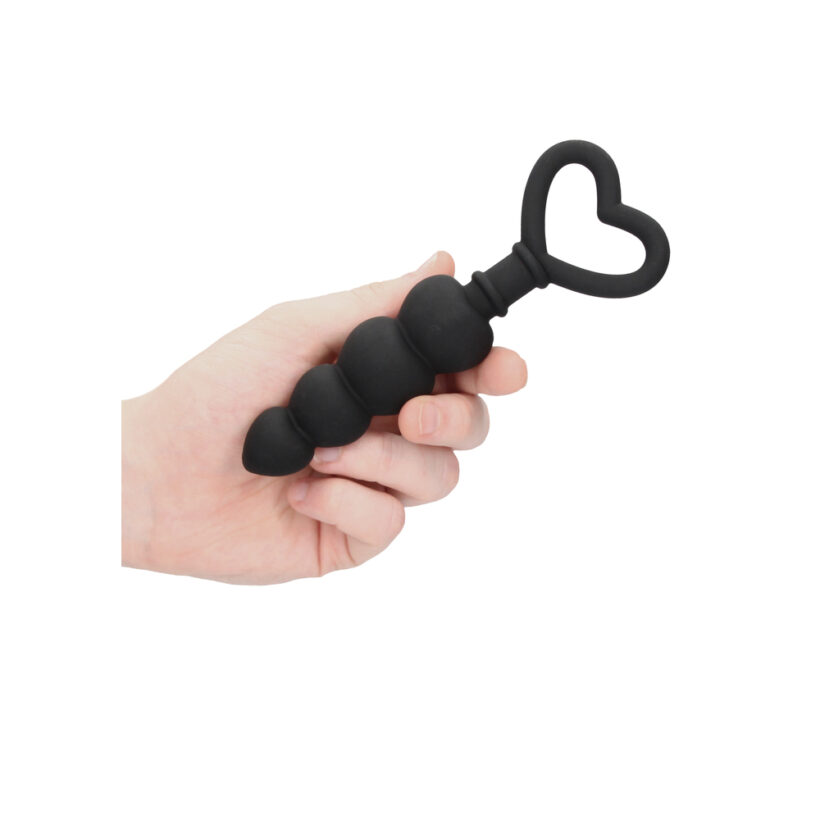 Ouch Silicone Anal Love Beads Black - Image 2