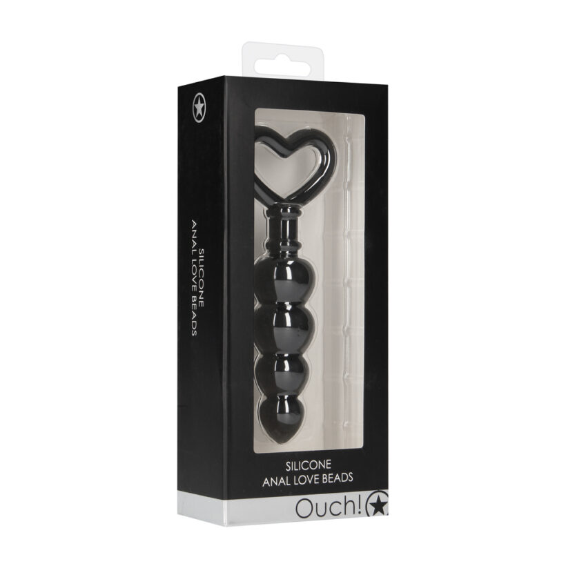 Ouch Silicone Anal Love Beads Black - Image 4