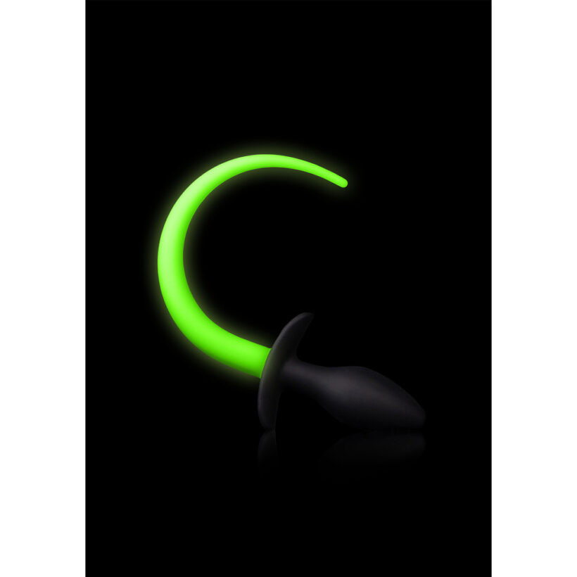 Glow In The Dark Puppy Tail Butt Plug - Image 3