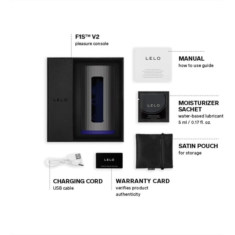 Lelo F1S V2X Masturbator Blue - Image 3
