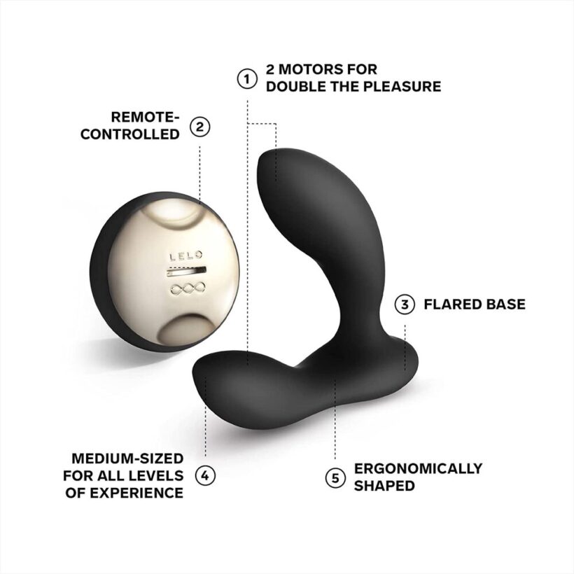 Lelo Hugo Luxury Prostate Massager Black - Image 2