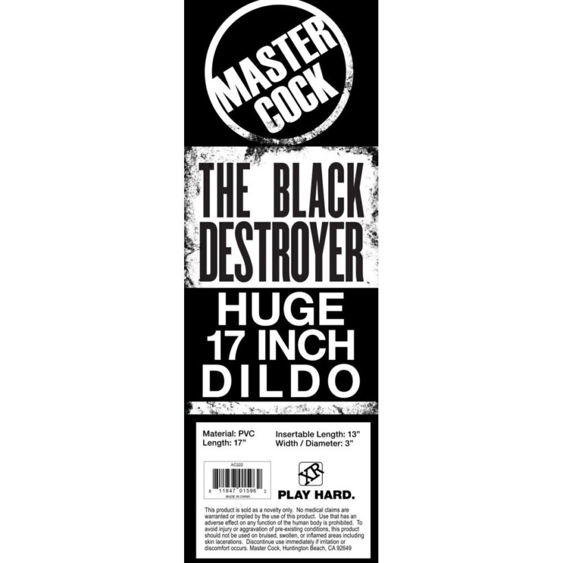 XR The Black Destroyer Huge Suction Cup Dildo - Image 4