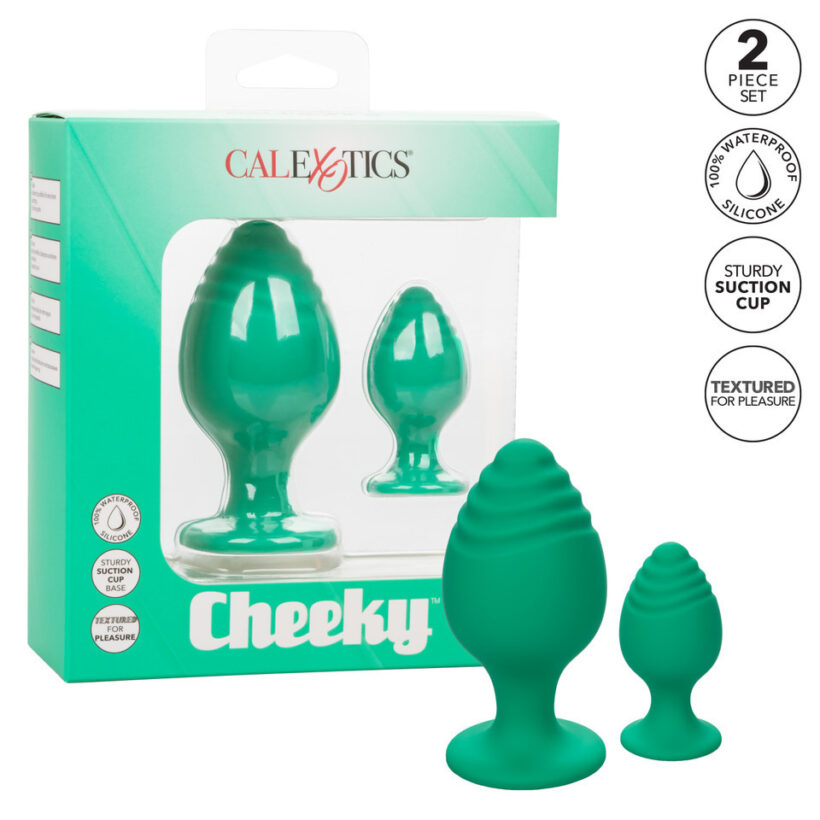 Cheeky Butt Plug Duo Green - Image 4