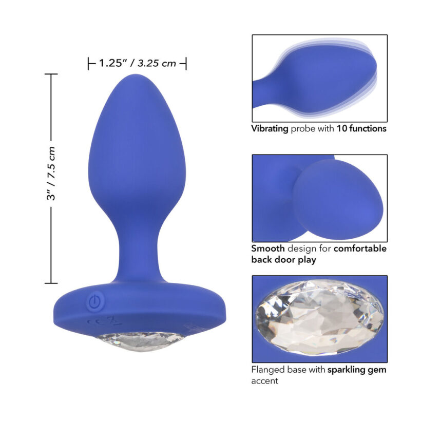 Cheeky Gems Medium Rechargeable Vibrating Butt Plug - Image 3