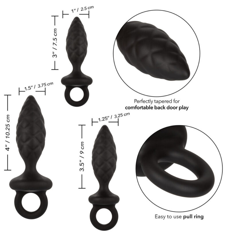 3 Piece Silicone Anal Probe Kit - Image 2