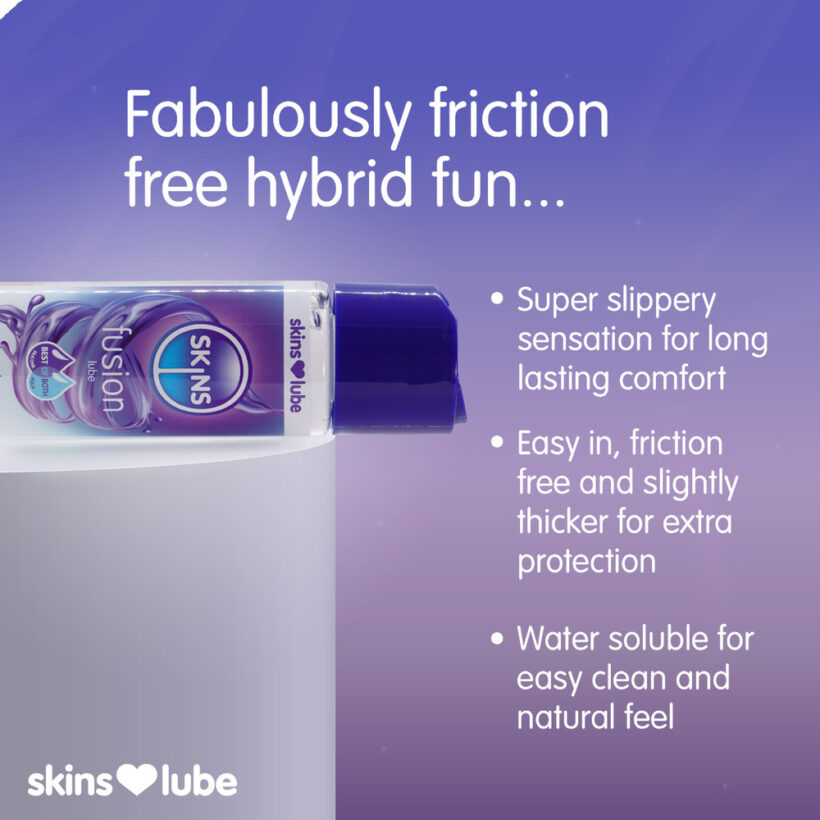 Skins Fusion Hybrid Silicone And Waterbased Lubricant 130ml - Image 2