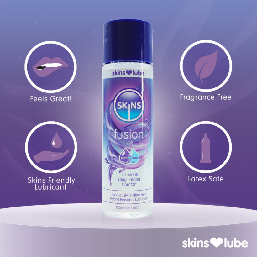 Skins Fusion Hybrid Silicone And Waterbased Lubricant 130ml - Image 3