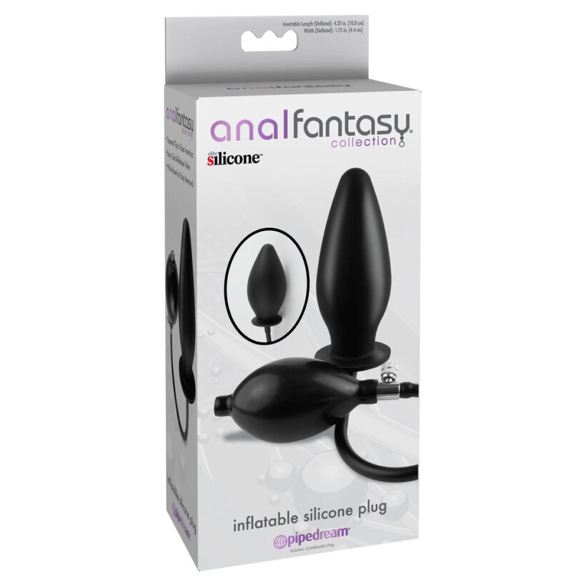 Anal Fantasy Inflatable Silicone Plug 4.25 Inches - Image 3